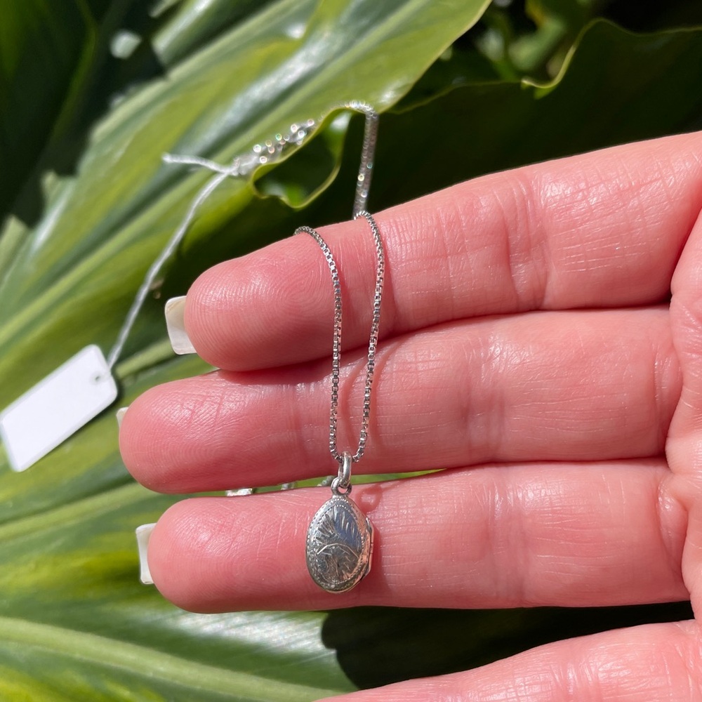 Sterling Silver Locket Necklace
